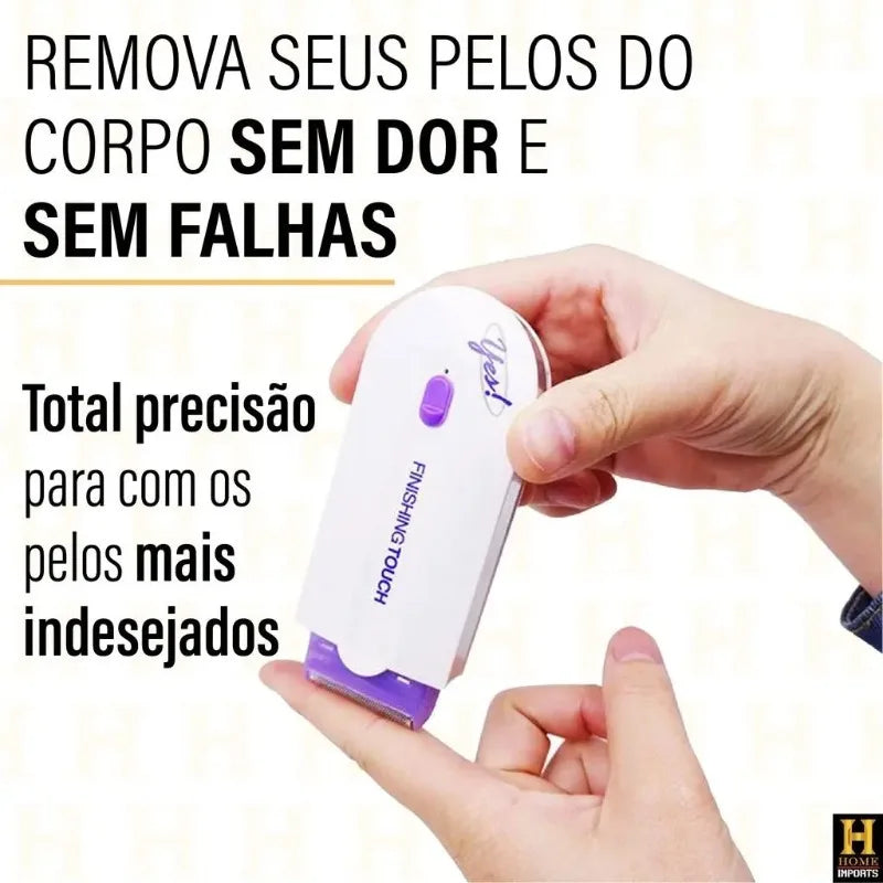 Depilador Elétrico Feminino - Corpo e Rosto, Recarregável e Sem Fio