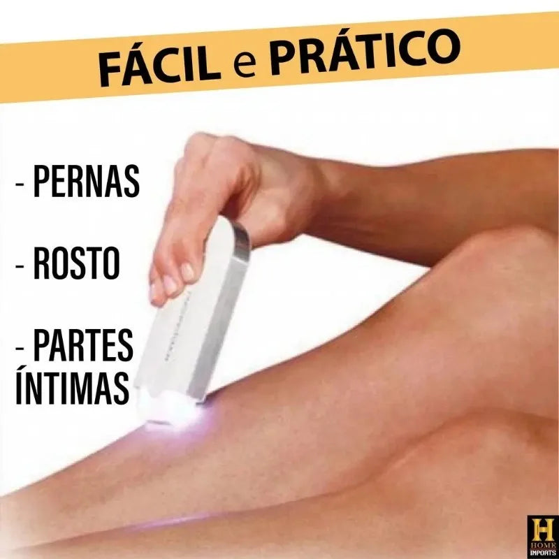 Depilador Elétrico Feminino - Corpo e Rosto, Recarregável e Sem Fio